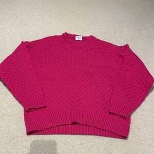 Aritzia Fuchsia Crew Neck Sweater